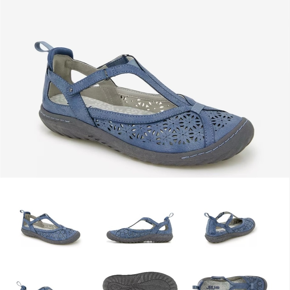 Jambu JBU Women's Daffodil in Blue Denim 7.5 Wide